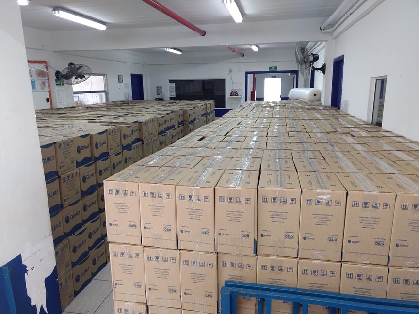 1485 cestas doadas pelo BTG Pactual